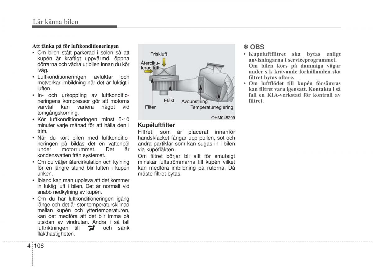 KIA Rio Pride UB instruktionsbok / page 178