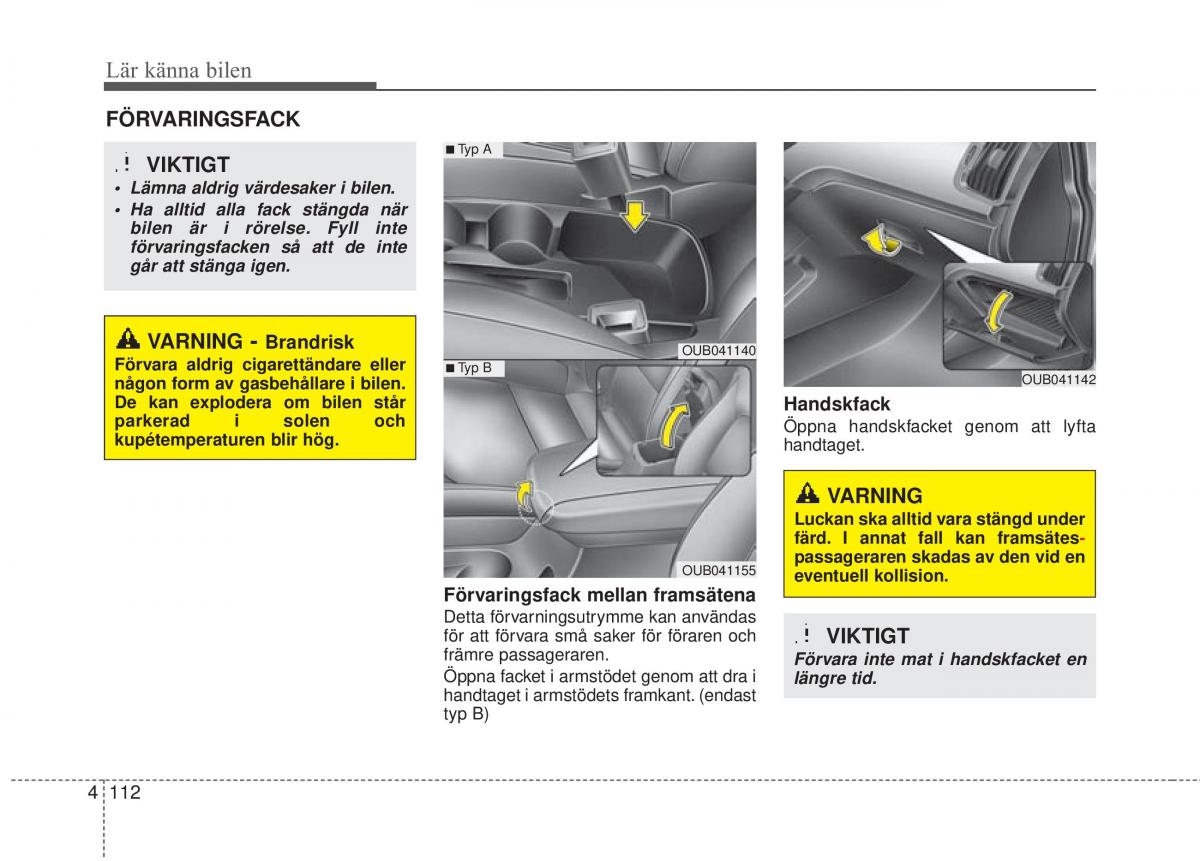 KIA Rio Pride UB instruktionsbok / page 184