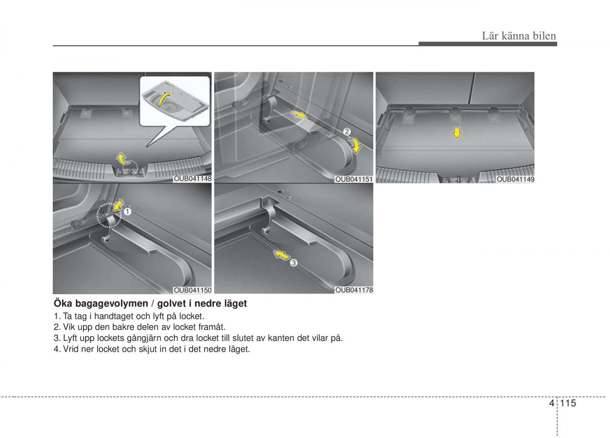 KIA Rio Pride UB instruktionsbok / page 187