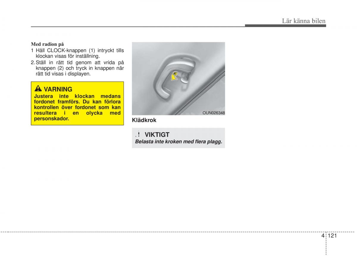 KIA Rio Pride UB instruktionsbok / page 193