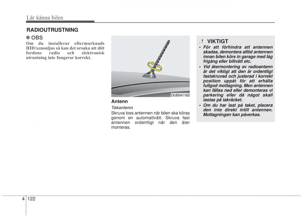 KIA Rio Pride UB instruktionsbok / page 194