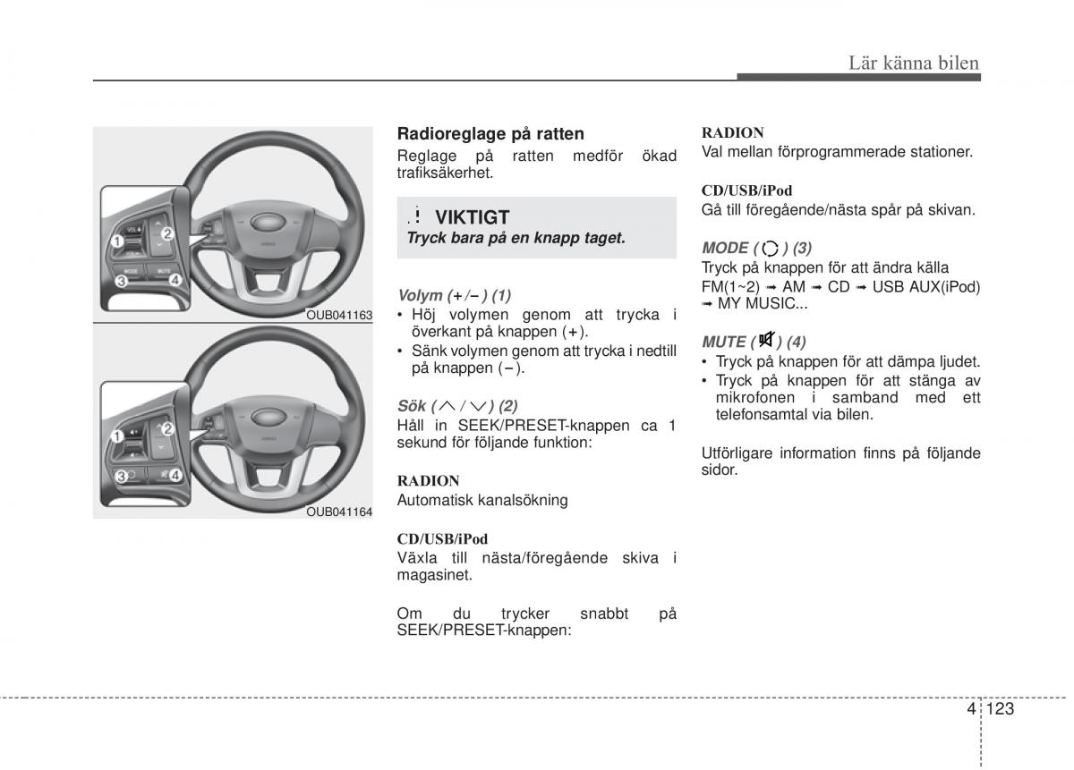 KIA Rio Pride UB instruktionsbok / page 195