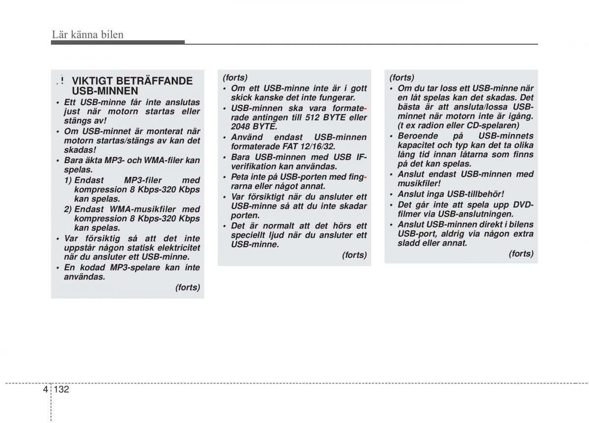 KIA Rio Pride UB instruktionsbok / page 204