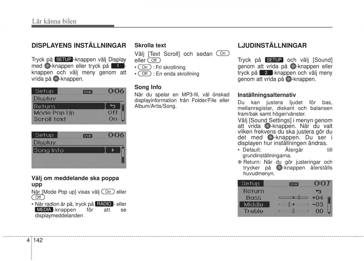 KIA Rio Pride UB instruktionsbok / page 214