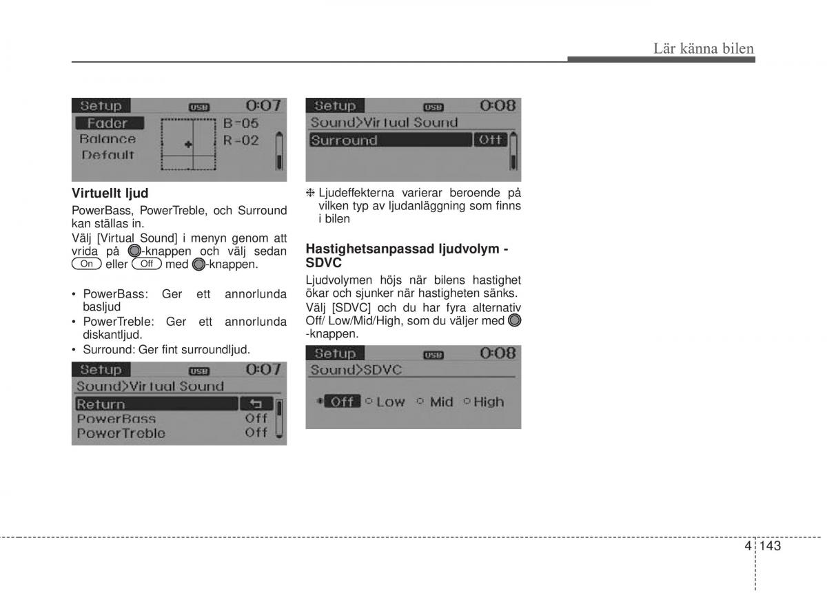 KIA Rio Pride UB instruktionsbok / page 215