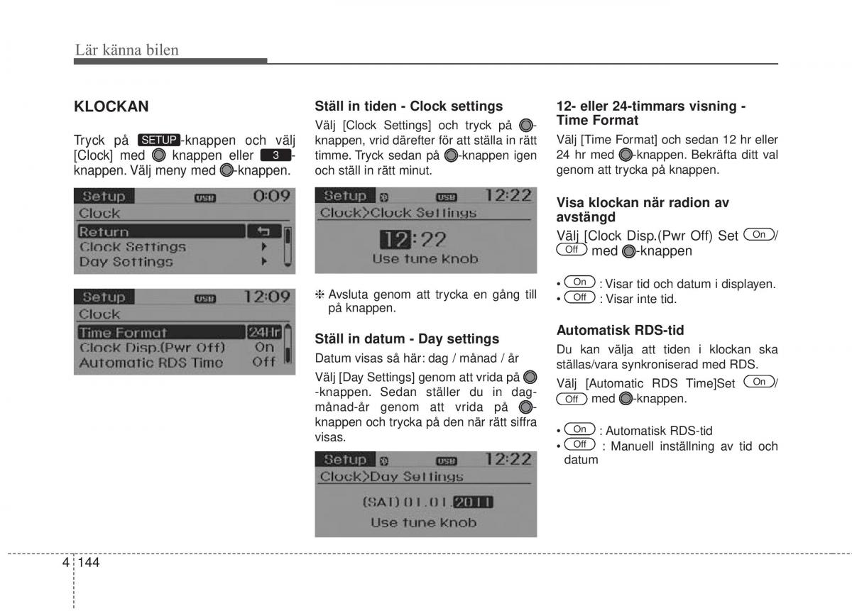 KIA Rio Pride UB instruktionsbok / page 216