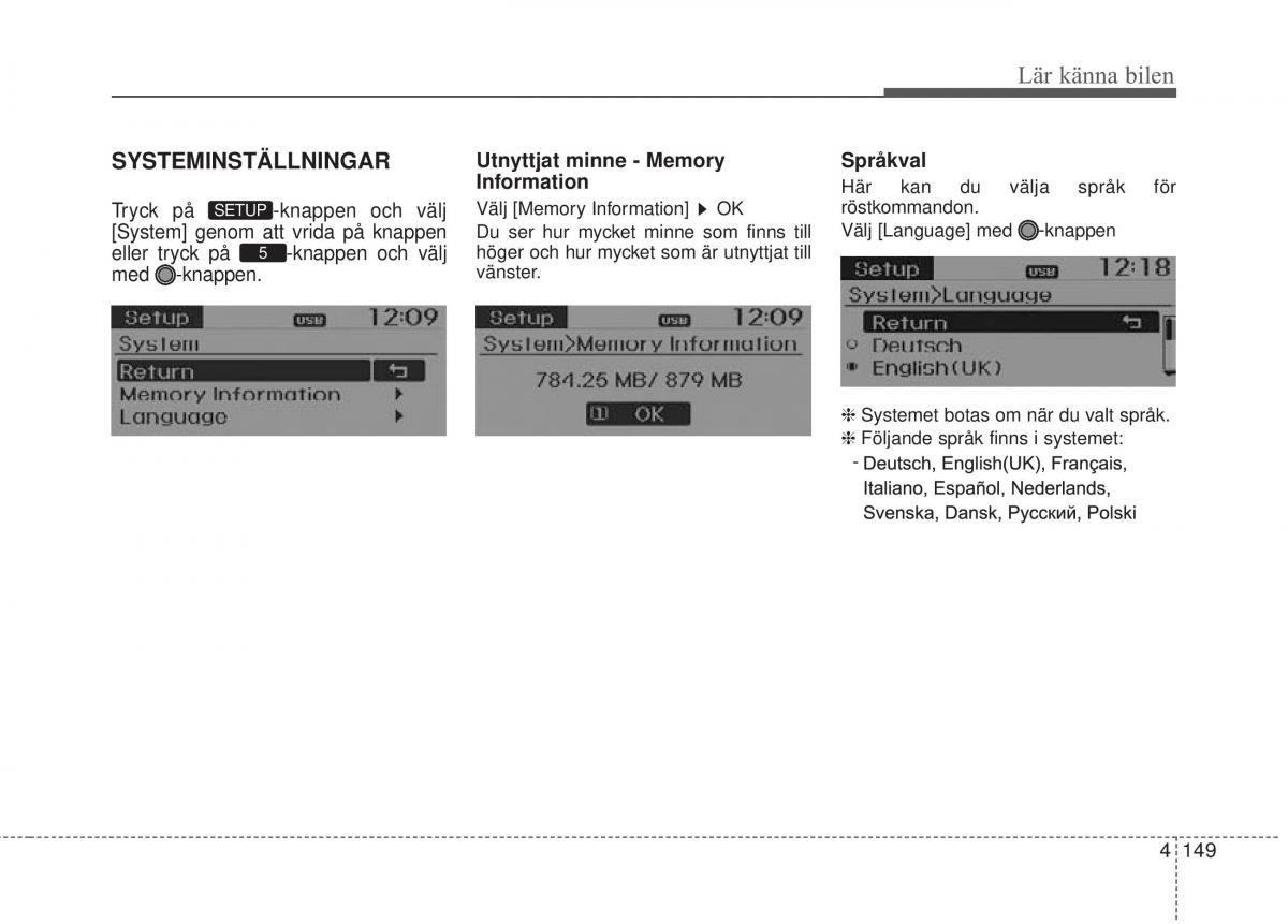 KIA Rio Pride UB instruktionsbok / page 221