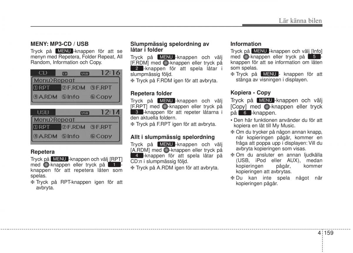 KIA Rio Pride UB instruktionsbok / page 231