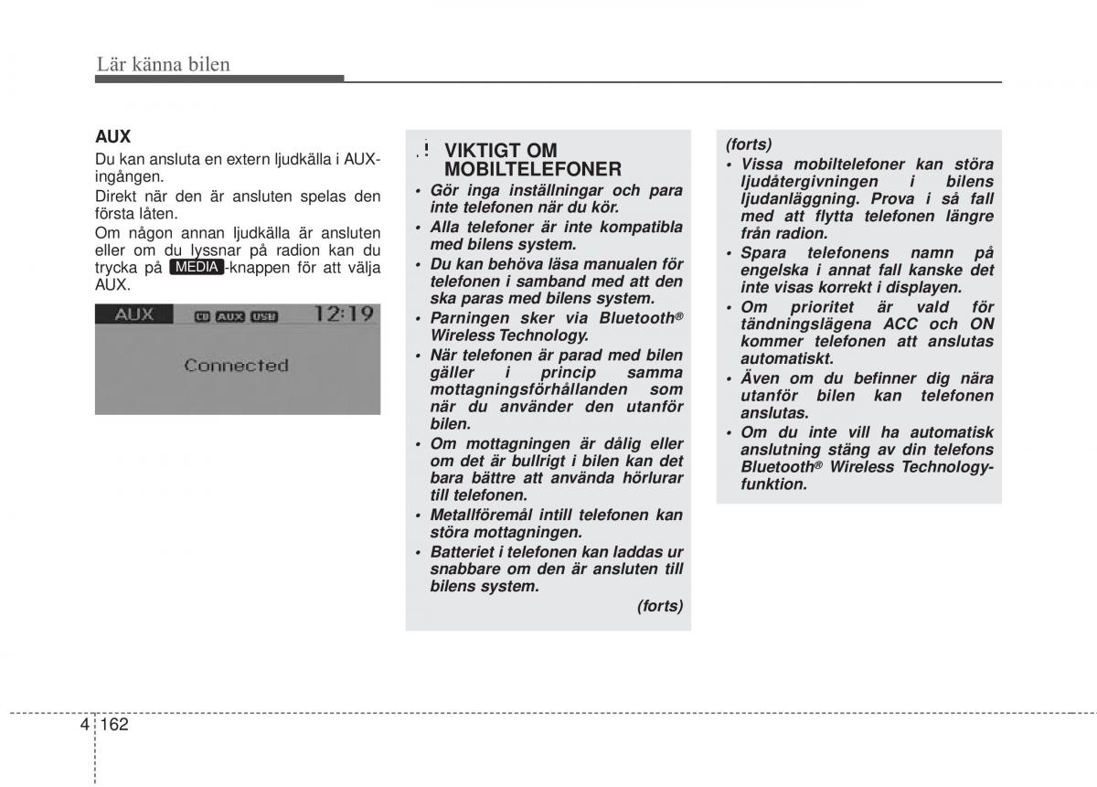 KIA Rio Pride UB instruktionsbok / page 234