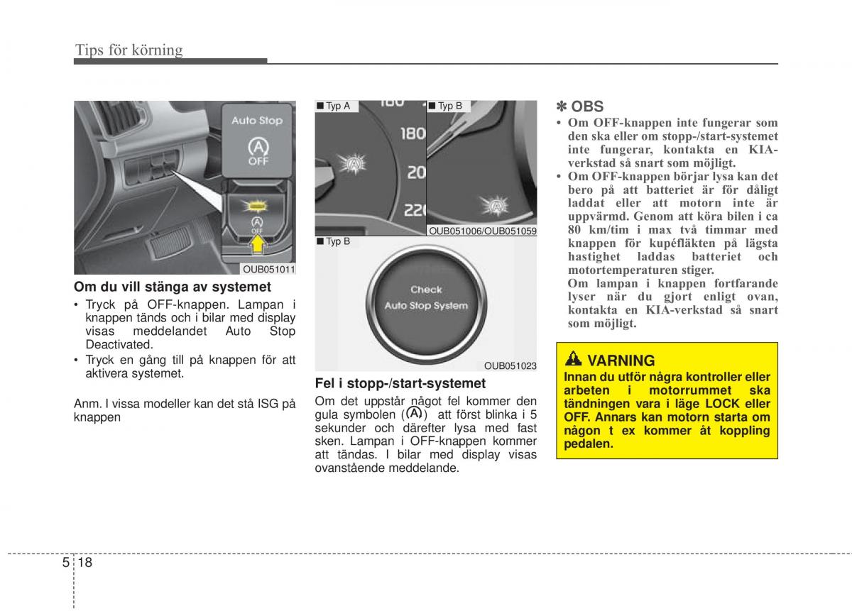 KIA Rio Pride UB instruktionsbok / page 256