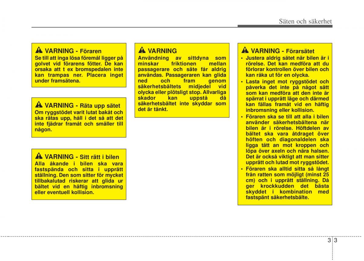 KIA Rio Pride UB instruktionsbok / page 26