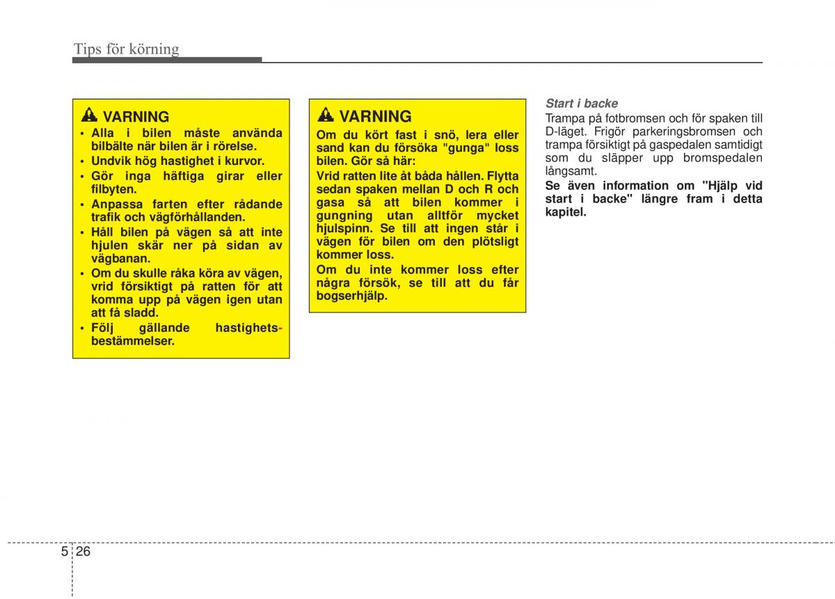 KIA Rio Pride UB instruktionsbok / page 264