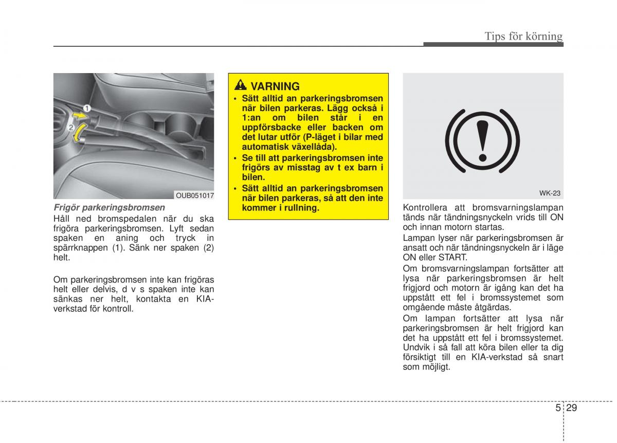 KIA Rio Pride UB instruktionsbok / page 267