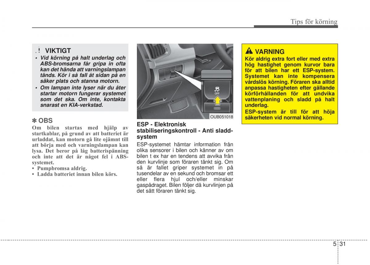 KIA Rio Pride UB instruktionsbok / page 269