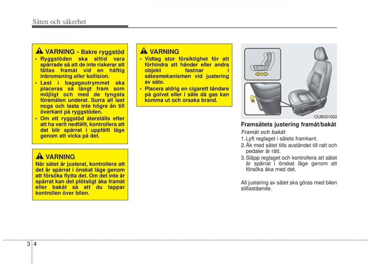 KIA Rio Pride UB instruktionsbok / page 27