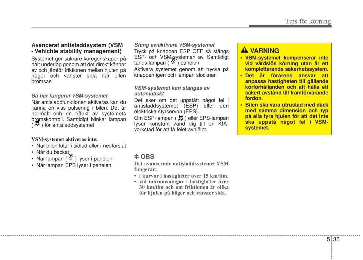 KIA Rio Pride UB instruktionsbok / page 273