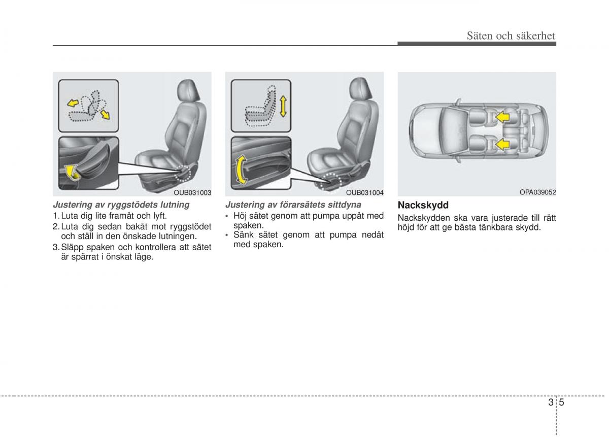 KIA Rio Pride UB instruktionsbok / page 28