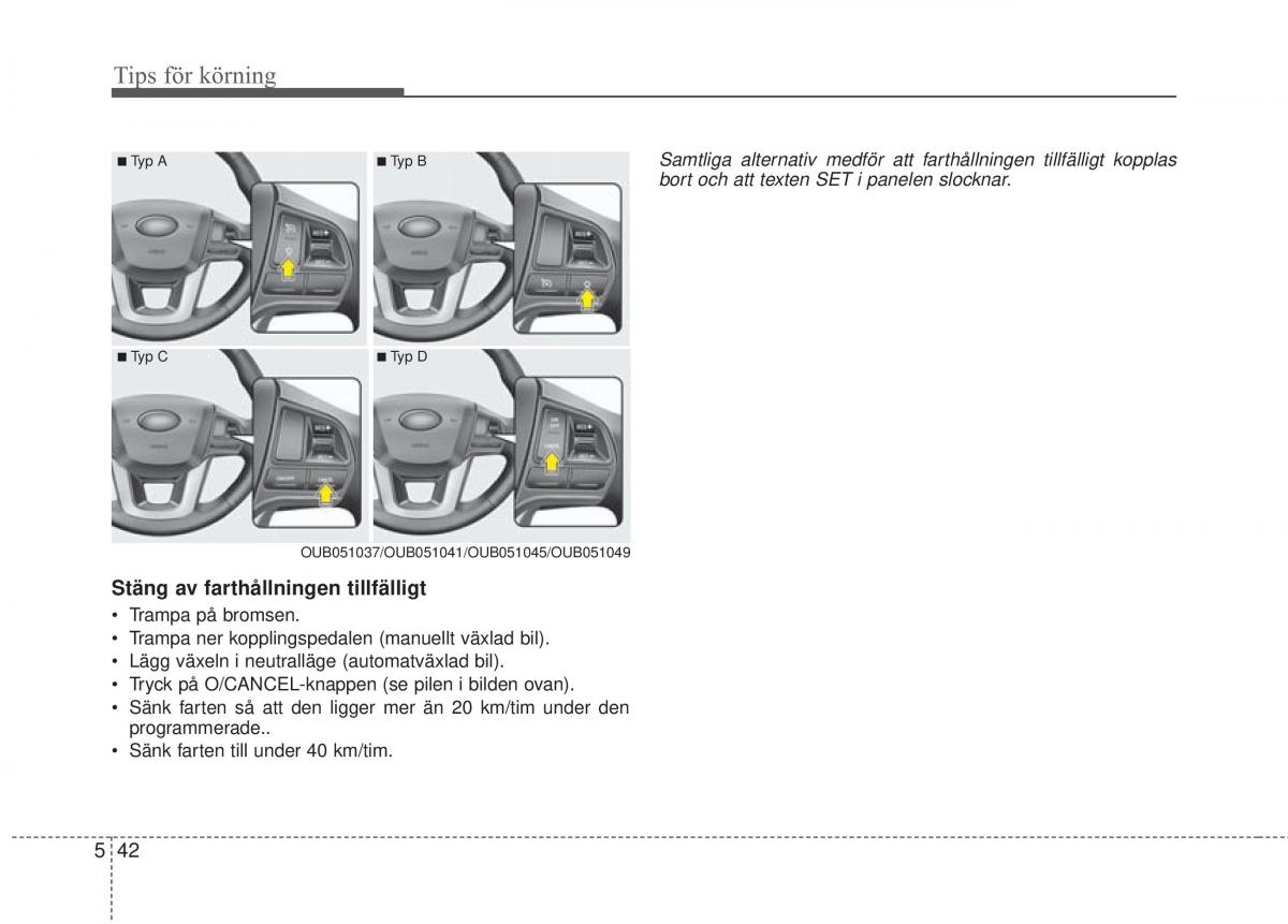 KIA Rio Pride UB instruktionsbok / page 280