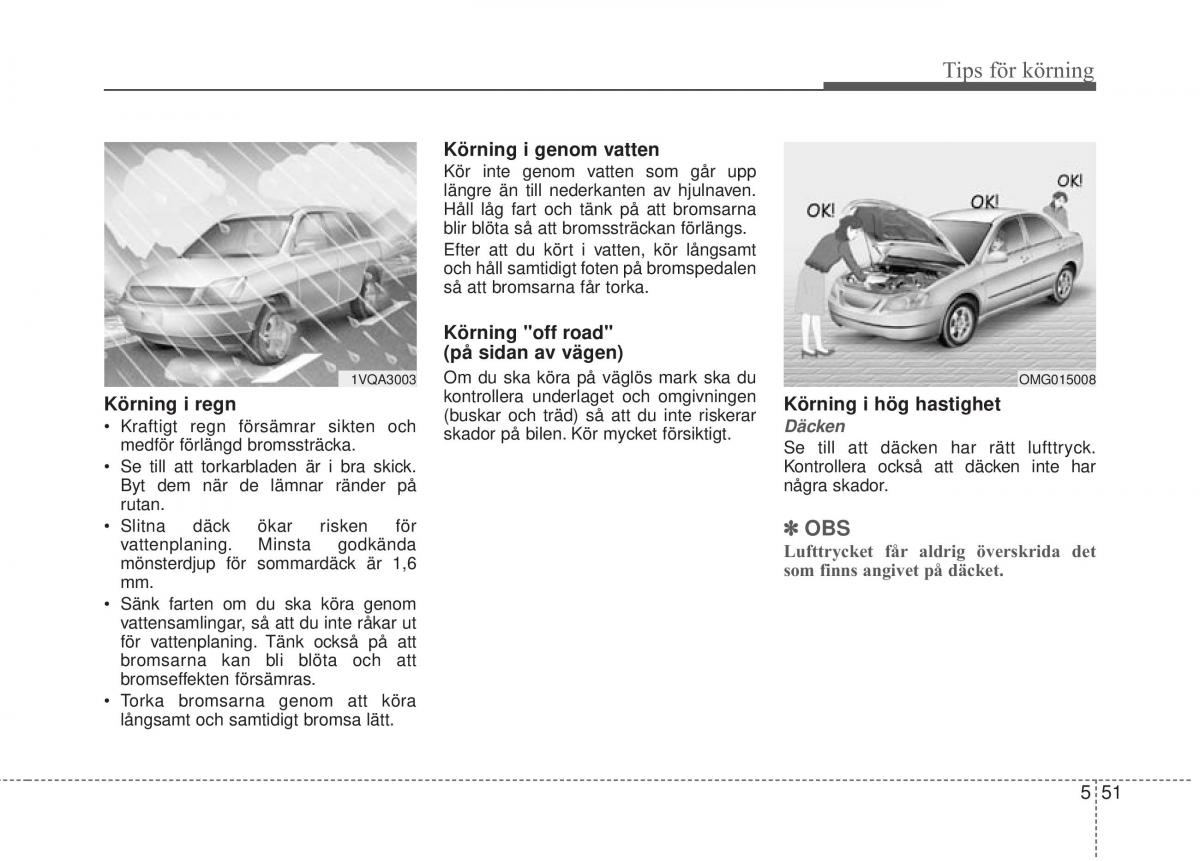 KIA Rio Pride UB instruktionsbok / page 289