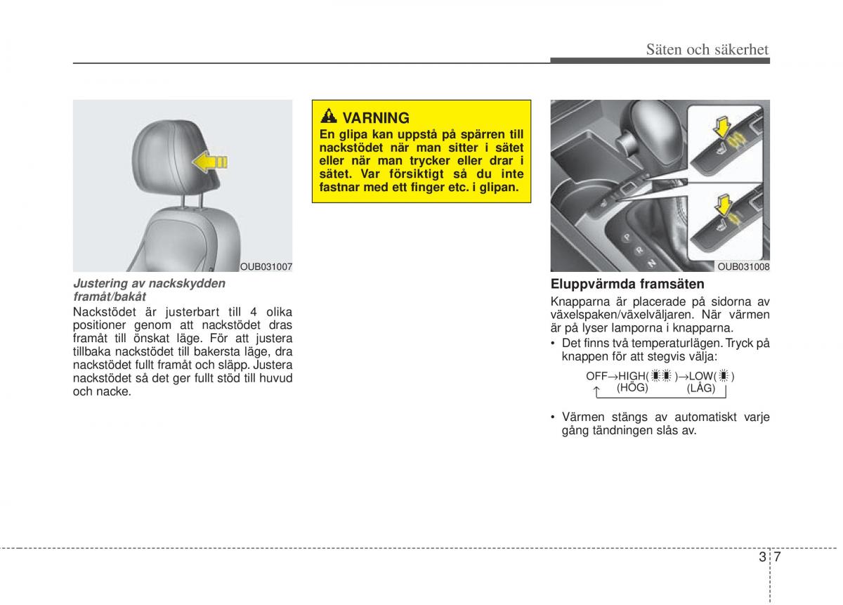 KIA Rio Pride UB instruktionsbok / page 30