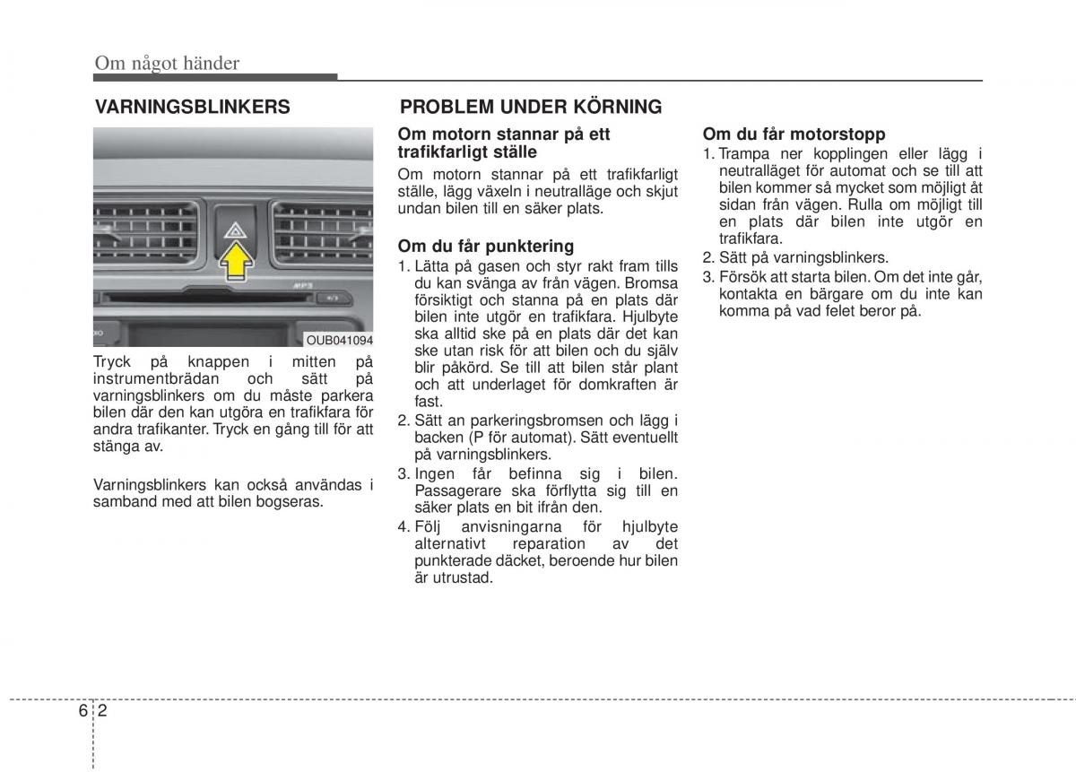 KIA Rio Pride UB instruktionsbok / page 305