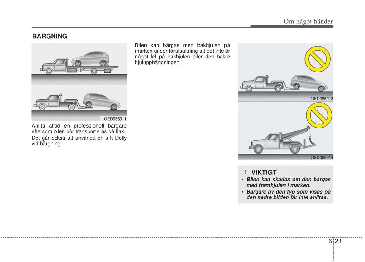 KIA Rio Pride UB instruktionsbok / page 326