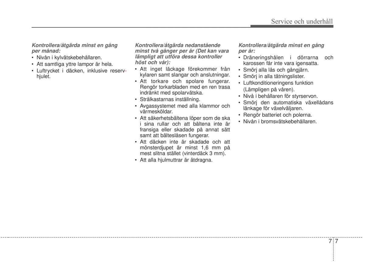 KIA Rio Pride UB instruktionsbok / page 336