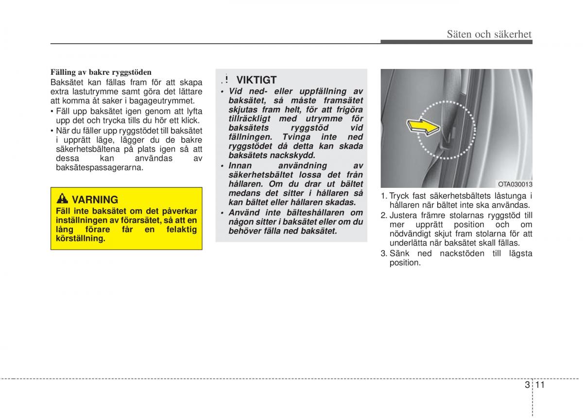 KIA Rio Pride UB instruktionsbok / page 34