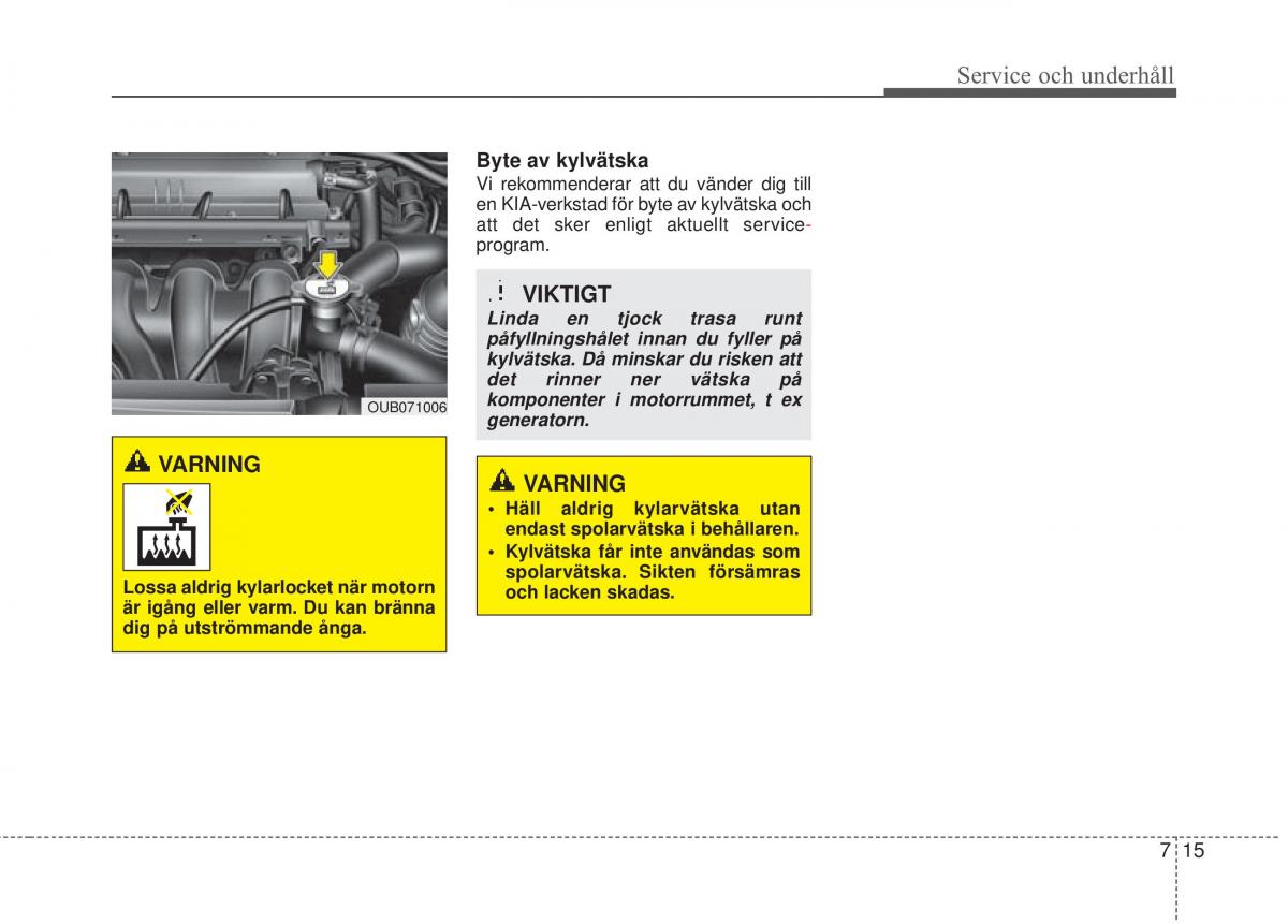 KIA Rio Pride UB instruktionsbok / page 344