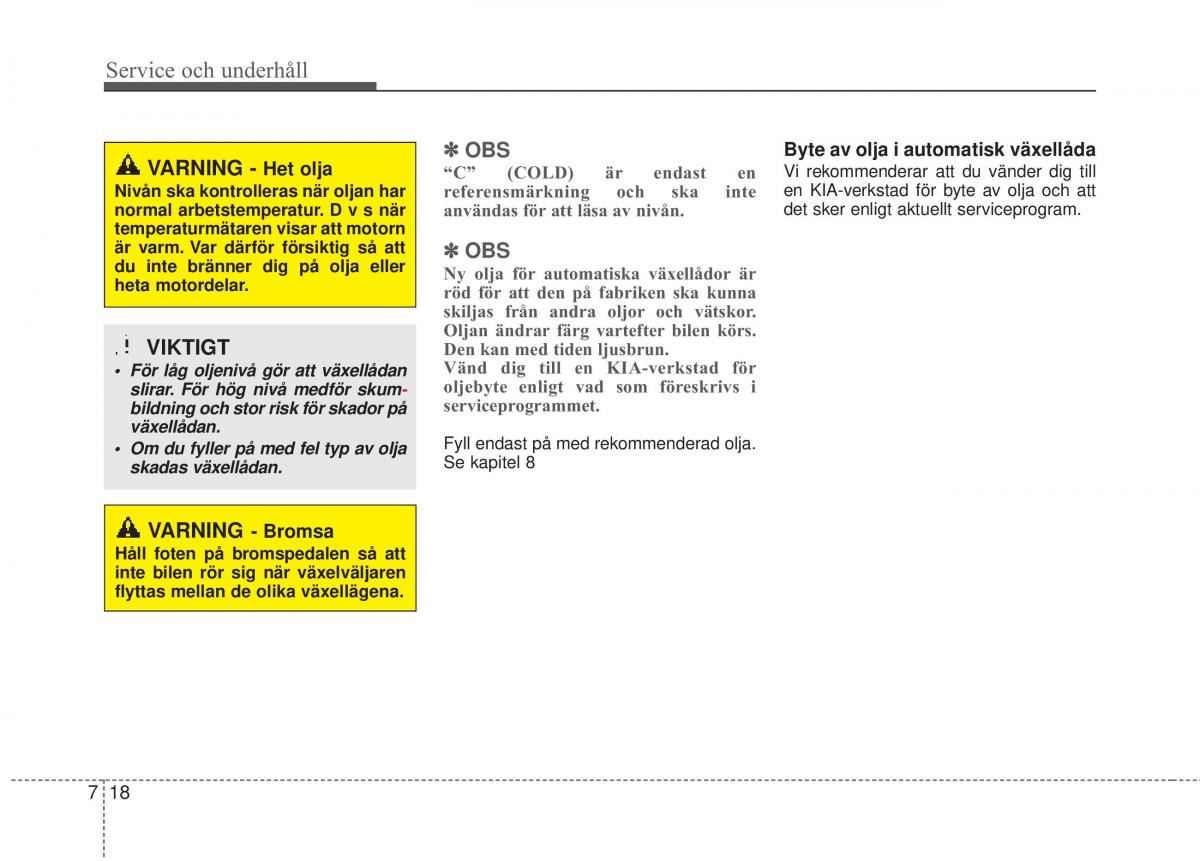 KIA Rio Pride UB instruktionsbok / page 347