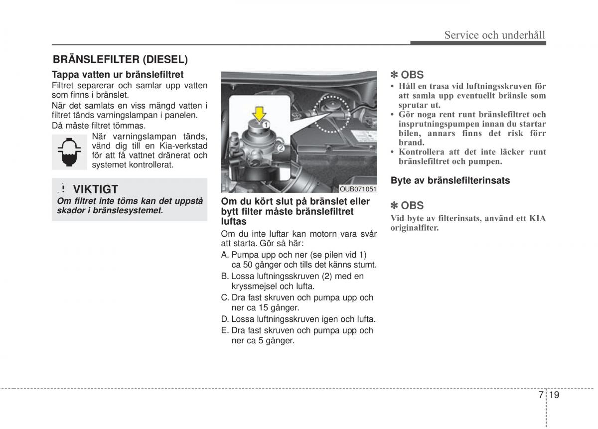 KIA Rio Pride UB instruktionsbok / page 348