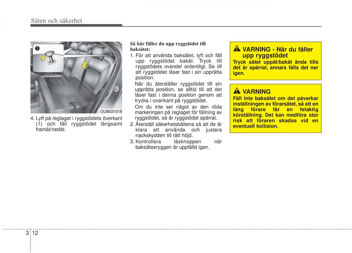 KIA Rio Pride UB instruktionsbok / page 35