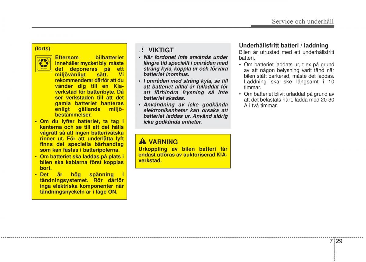 KIA Rio Pride UB instruktionsbok / page 358