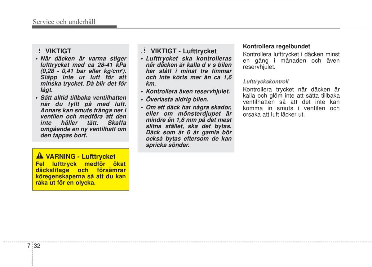 KIA Rio Pride UB instruktionsbok / page 361