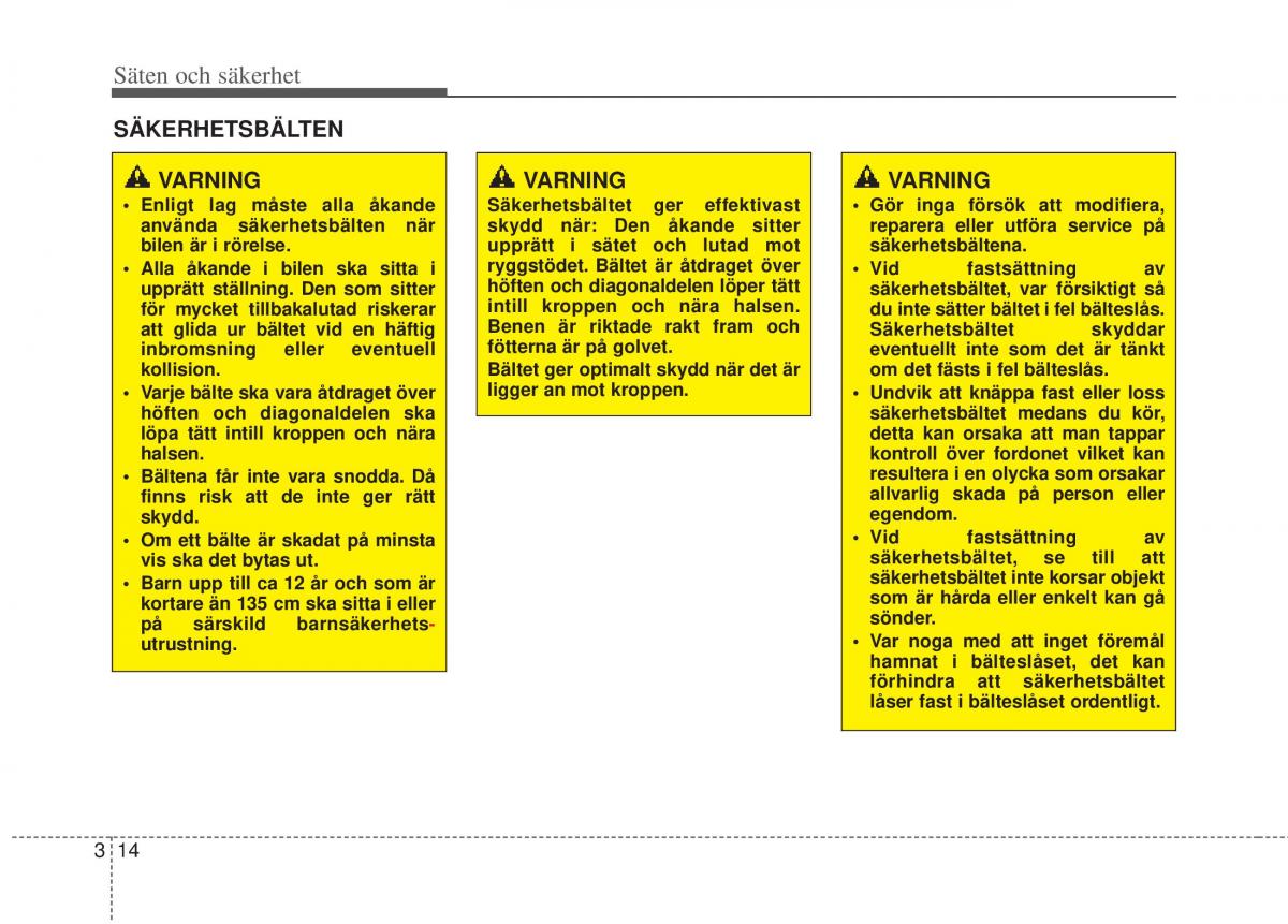 KIA Rio Pride UB instruktionsbok / page 37