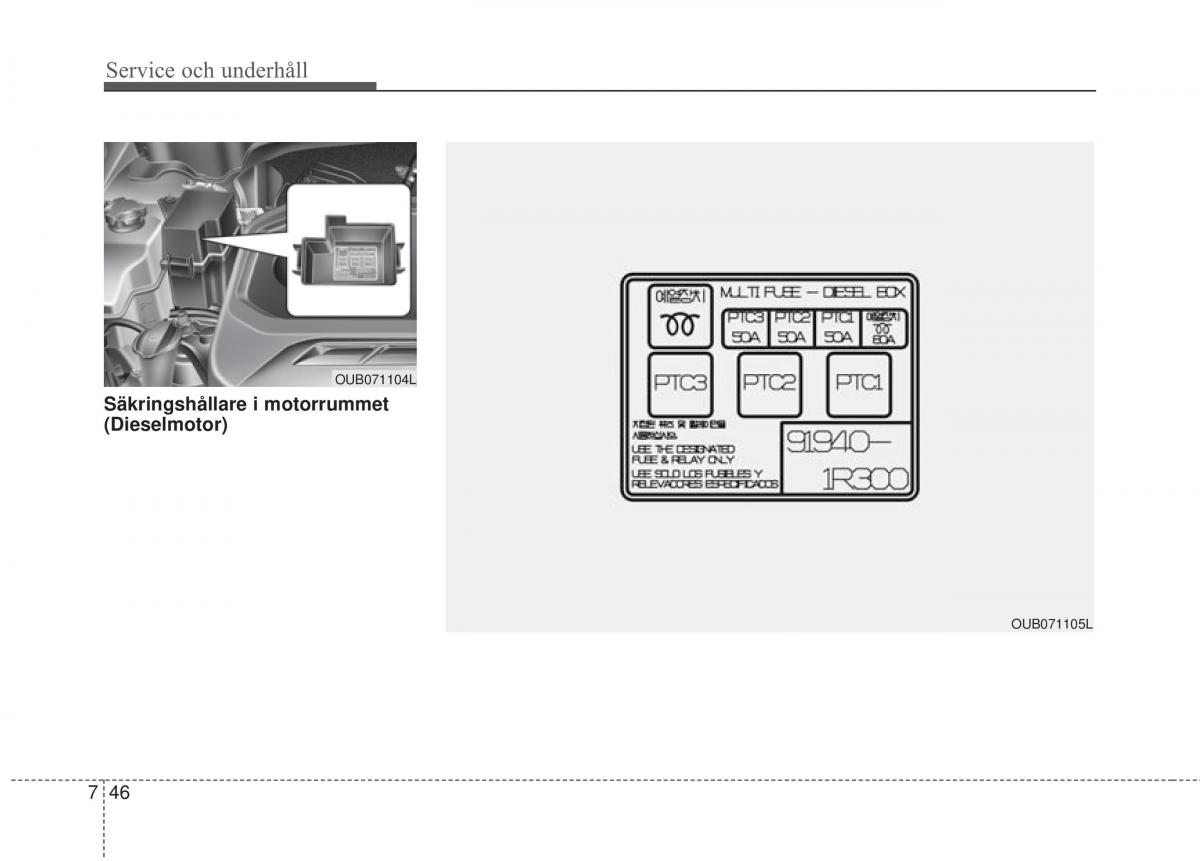 KIA Rio Pride UB instruktionsbok / page 375