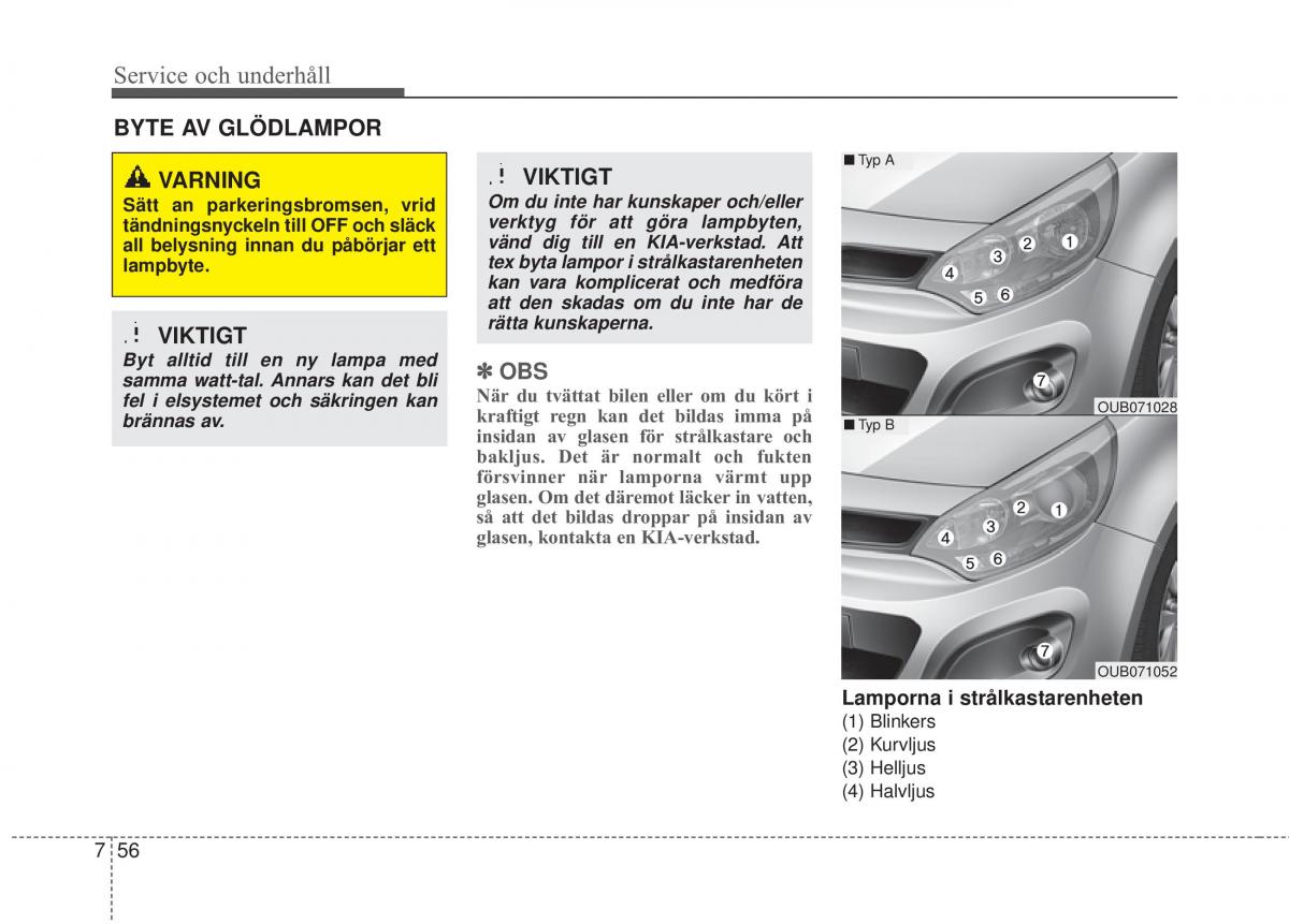 KIA Rio Pride UB instruktionsbok / page 385