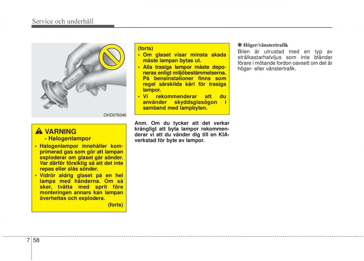 KIA Rio Pride UB instruktionsbok / page 387