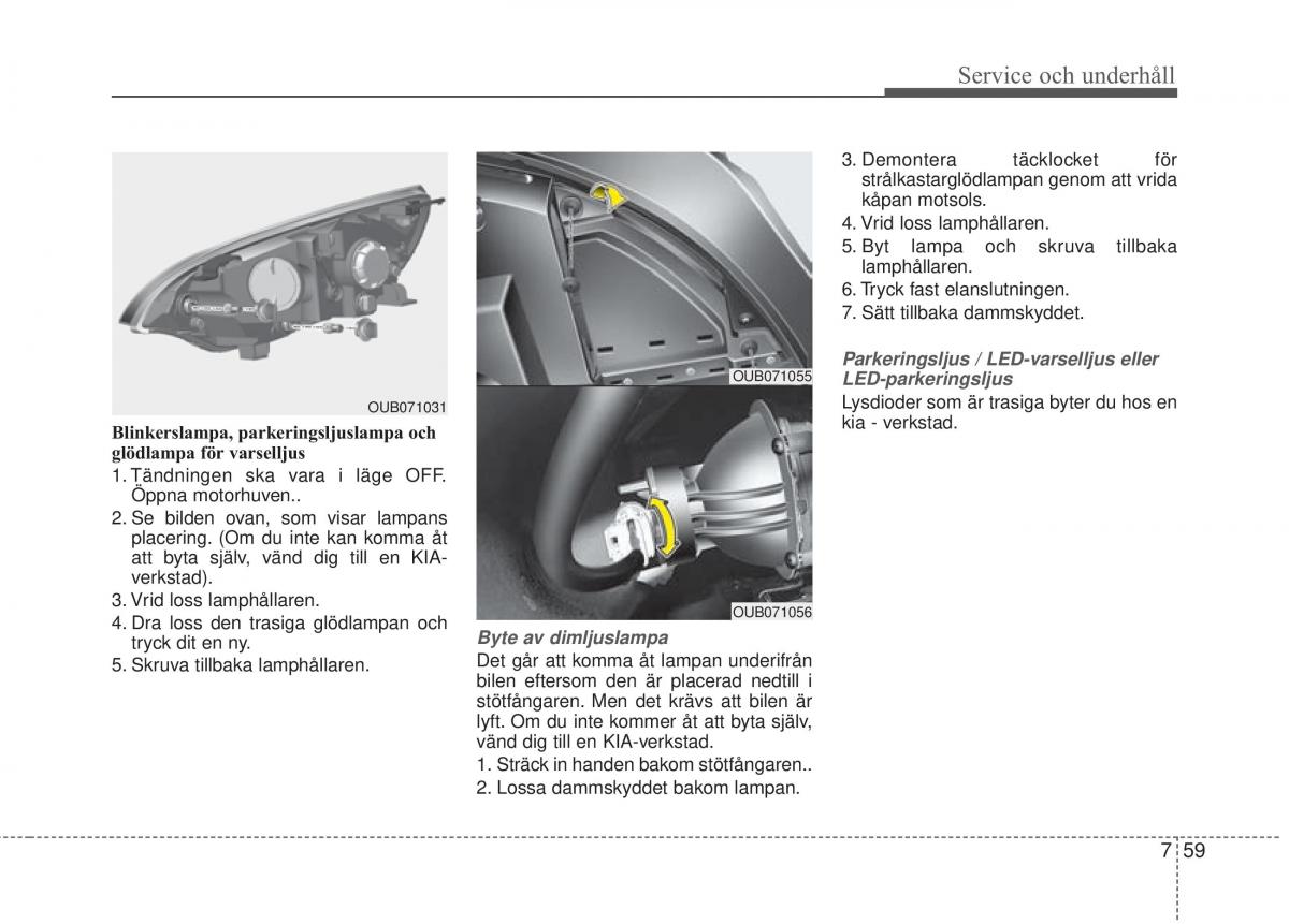 KIA Rio Pride UB instruktionsbok / page 388