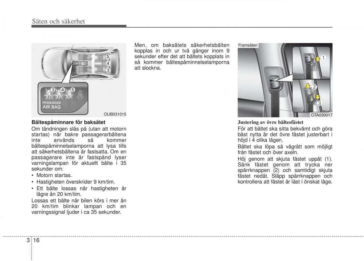 KIA Rio Pride UB instruktionsbok / page 39