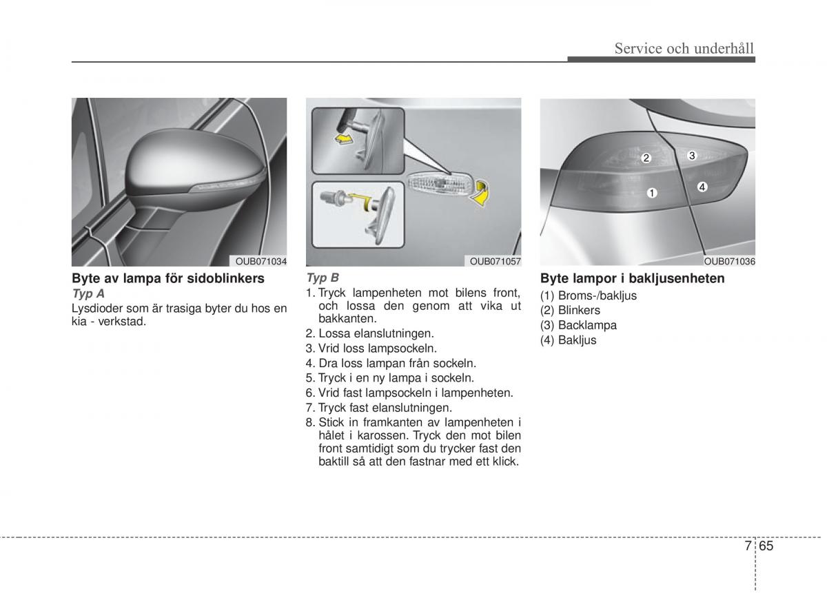 KIA Rio Pride UB instruktionsbok / page 394