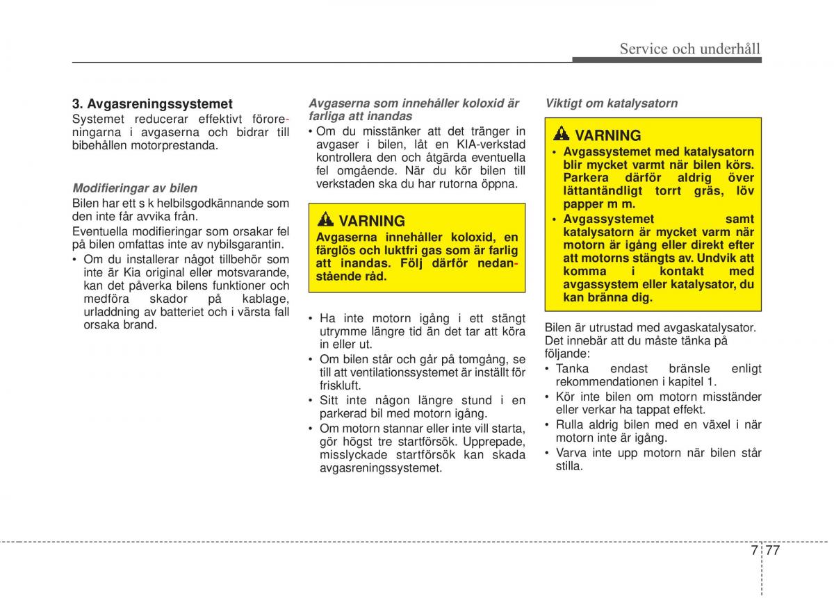 KIA Rio Pride UB instruktionsbok / page 406