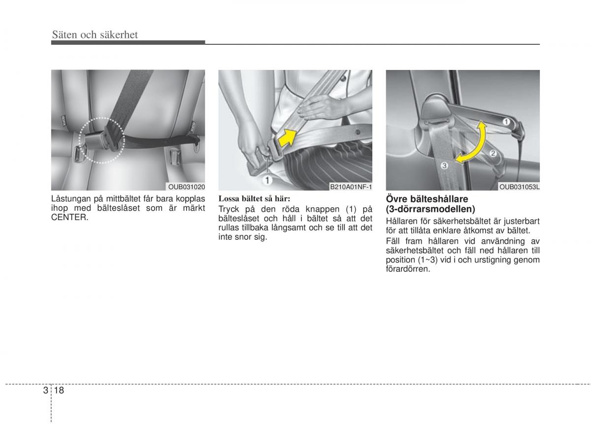 KIA Rio Pride UB instruktionsbok / page 41