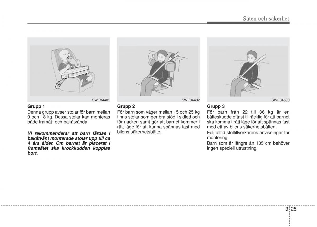 KIA Rio Pride UB instruktionsbok / page 48