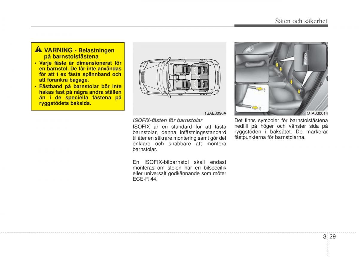 KIA Rio Pride UB instruktionsbok / page 52