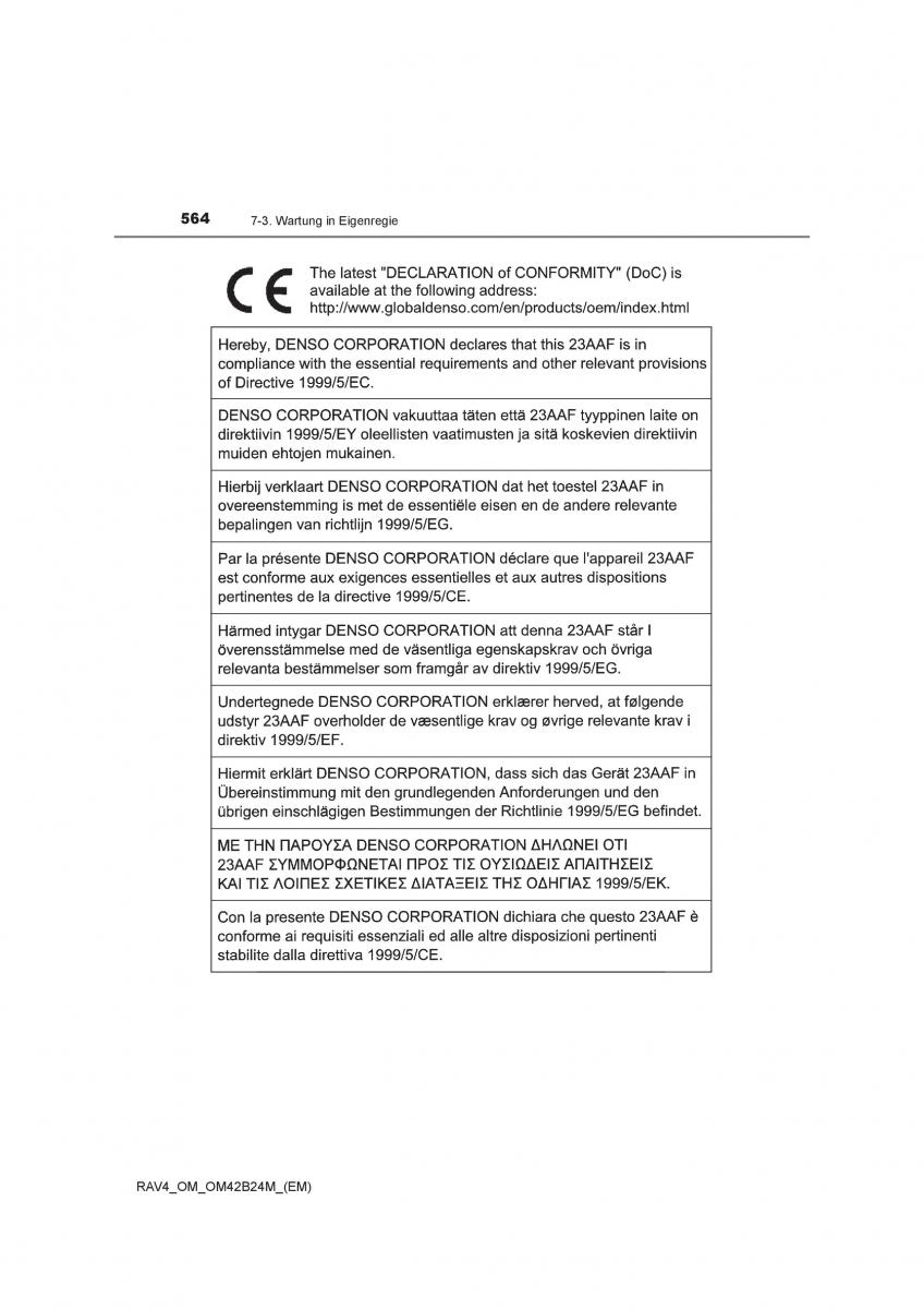 manual  Toyota RAV4 IV 4 Handbuch / page 564