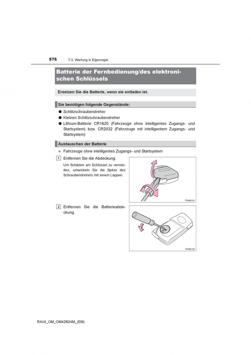 manual  Toyota RAV4 IV 4 Handbuch / page 576