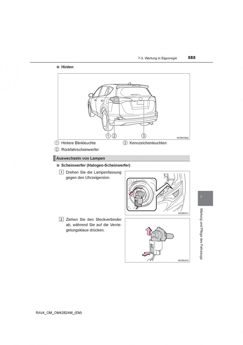 manual  Toyota RAV4 IV 4 Handbuch / page 585