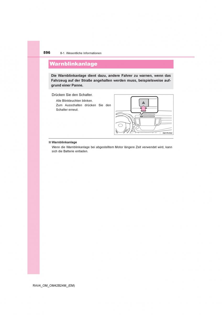 manual  Toyota RAV4 IV 4 Handbuch / page 596