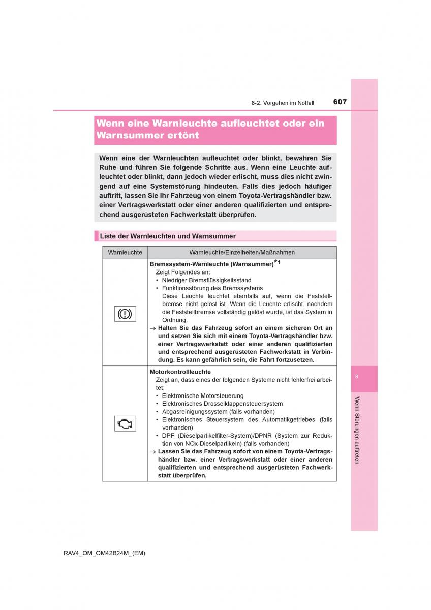 manual  Toyota RAV4 IV 4 Handbuch / page 607